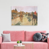 Edgar Degas | Race-paarden voor de kust van de dee Canvas Afdruk (Insitu (Woonkamer))