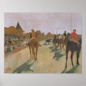 Edgar Degas | Race-paarden voor de kust van de dee Poster (Voorkant)