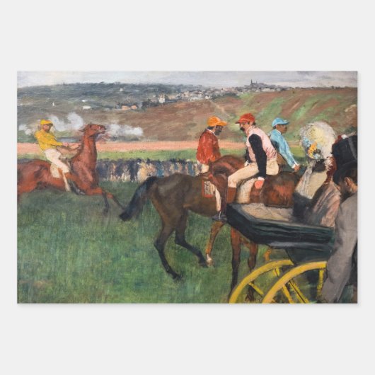 Edgar Degas - Racing Selectie Inpakpapier Vel (Voorkant 3)