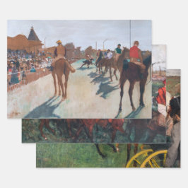 Edgar Degas - Racing Selectie Inpakpapier Vel