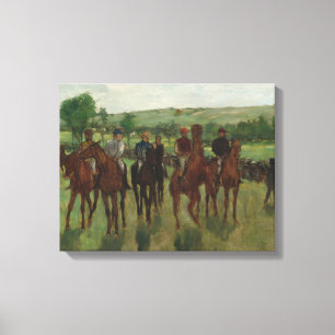Edgar Degas   Riders Canvas Afdruk