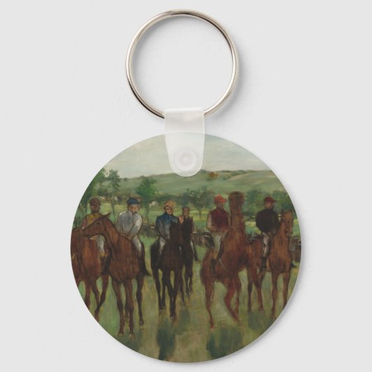 Edgar Degas | Riders Sleutelhanger (Voorkant)