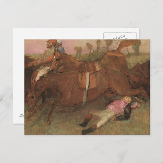 Edgar Degas | Scène uit de Steeplechase Briefkaart (Voorkant / Achterkant)