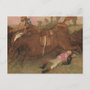 Edgar Degas   Scène uit de Steeplechase Briefkaart
