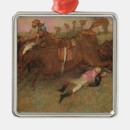 Edgar Degas | Scène uit de Steeplechase Metalen Ornament (Voorkant)