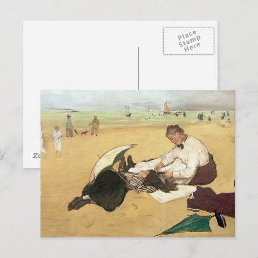 Edgar Degas | scène van het Strand Briefkaart (Voorkant / Achterkant)