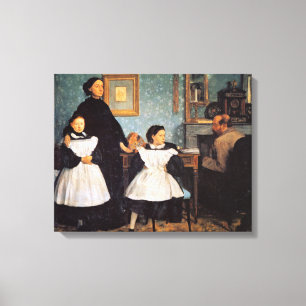 Edgar Degas schilderij, The Bellelli Family Canvas Afdruk