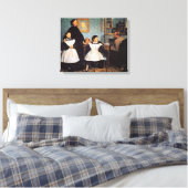 Edgar Degas schilderij, The Bellelli Family Canvas Afdruk (Insitu (Slaapkamer))