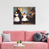 Edgar Degas schilderij, The Bellelli Family Canvas Afdruk (Insitu (Woonkamer))