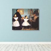 Edgar Degas schilderij, The Bellelli Family Canvas Afdruk (Insitu (Houten vloer))