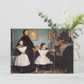 Edgar Degas schilderij, The Bellelli Family Kaart (Staand voorkant)