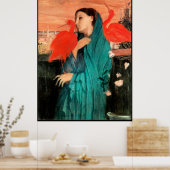Edgar Degas schilderij, Young Woman with Ibis Poster (Keuken)