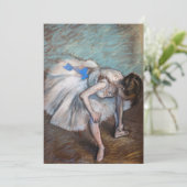 Edgar Degas - Seated Dancer Bedankkaart (Staand voorkant)