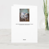 Edgar Degas - Seated Dancer Kaart (Achterkant)