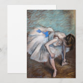 Edgar Degas - Seated Dancer Kaart (Voorkant / Achterkant)