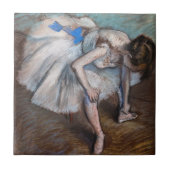 Edgar Degas - Seated Dancer Tegeltje (Voorkant)