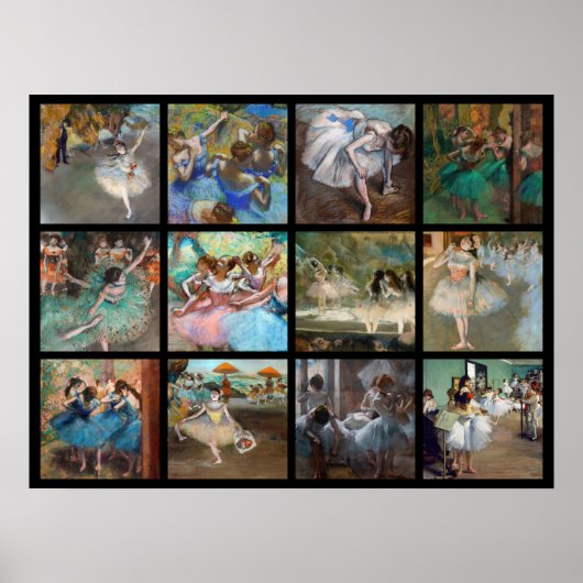 Edgar Degas - Selectie van dansersmeesterwerk Poster (Voorkant)
