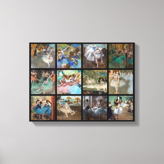 Edgar Degas - Selectie van dansersmeesterwerken Canvas Afdruk (Voorkant)