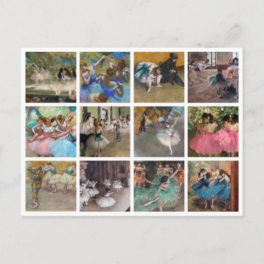 Edgar Degas - Selectie van meesterwerken van danse Briefkaart (Voorkant)