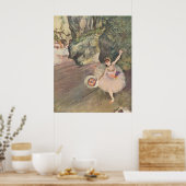 Edgar Degas Star of Ballet w/ Flowers 1878 pastel Poster (Keuken)