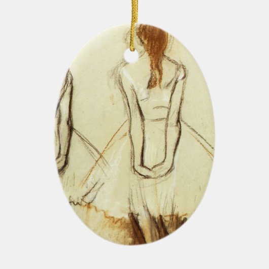 Edgar Degas: Studie naar de kleine danseres Keramisch Ornament (Voorkant)