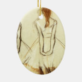 Edgar Degas: Studie naar de kleine danseres Keramisch Ornament (Achterkant)
