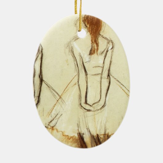 Edgar Degas: Studie naar de kleine danseres Keramisch Ornament (Achterkant)