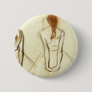 Edgar Degas: Studie naar de kleine danseres Ronde Button 5,7 Cm