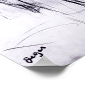 Edgar Degas | Studie naar een portret van Manet Poster (Hoek)