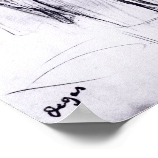 Edgar Degas | Studie naar een portret van Manet Poster (Hoek)