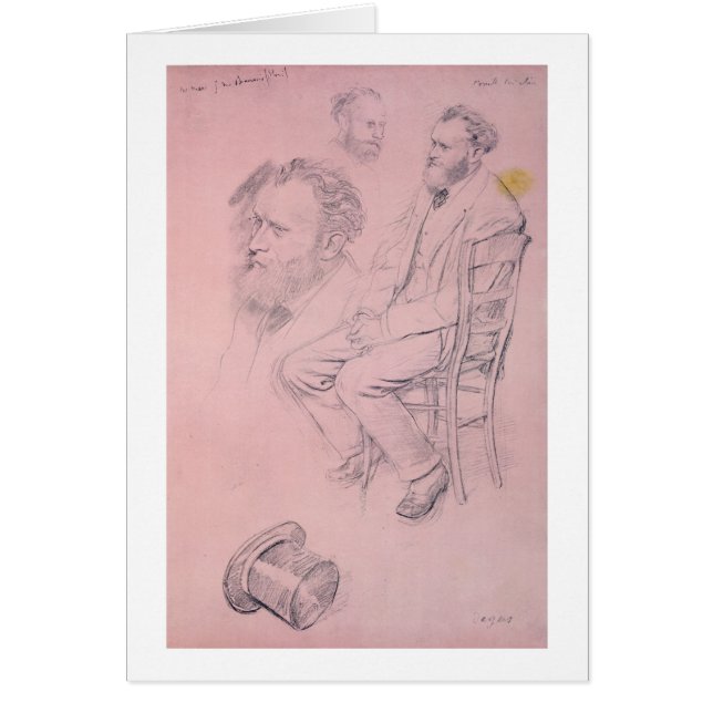 Edgar Degas | Studie naar portret van Edouard Mane (Voorkant)