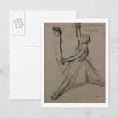 Edgar Degas | Studie van een danseres Briefkaart (Voorkant / Achterkant)