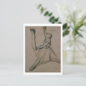 Edgar Degas | Studie van een danseres Briefkaart (Staand voorkant)