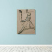 Edgar Degas | Studie van een danseres Canvas Afdruk (Insitu (Houten vloer))