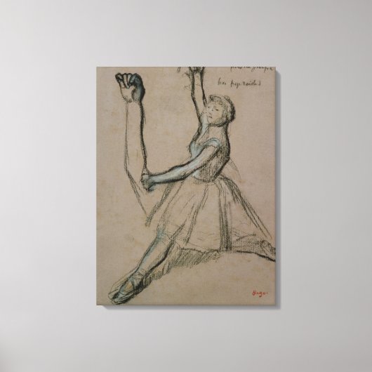 Edgar Degas | Studie van een danseres Canvas Afdruk (Voorkant)