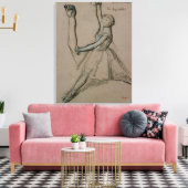Edgar Degas | Studie van een danseres Canvas Afdruk (Insitu (Woonkamer))