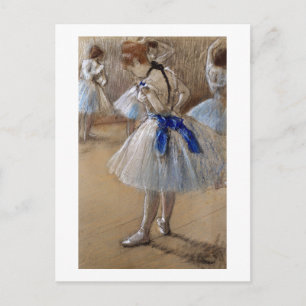 Edgar Degas Studie van een danseres Nieuw adre Aankondigingskaart