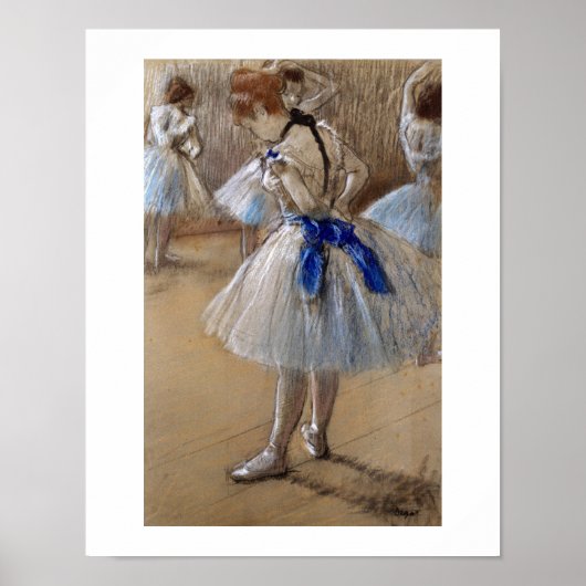 Edgar Degas | Studie van een danseres Poster (Voorkant)