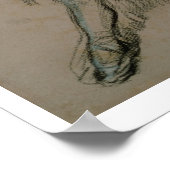 Edgar Degas | Studie van een danseres Poster (Hoek)