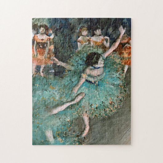 Edgar Degas - Swaying Dancer. Dancer in het groen Legpuzzel (Verticaal)