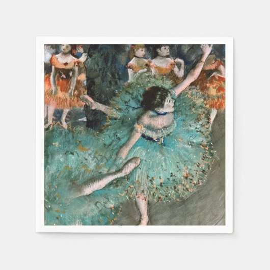 Edgar Degas - Swaying Dancer. Dancer in het groen Servet (Voorkant)