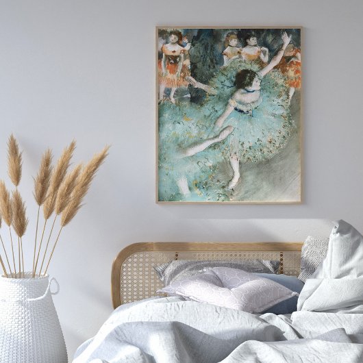 Edgar Degas Swaying Dancer Groene Schilderkunst Poster