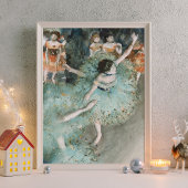 Edgar Degas Swaying Dancer Groene Schilderkunst Poster