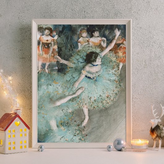 Edgar Degas Swaying Dancer Groene Schilderkunst Poster