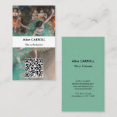 Edgar Degas - Swaying Dancer - QR-code Visitekaartje (Voorkant / Achterkant)