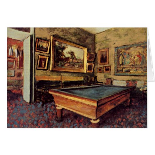 Edgar Degas, The Billiard Room (Voorkant Horizontaal)