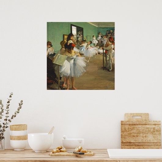 Edgar Degas the Dance Class Ballerina Painting Poster (Keuken)