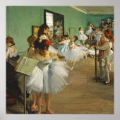 Edgar Degas the Dance Class Ballerina Painting Poster (Voorkant)