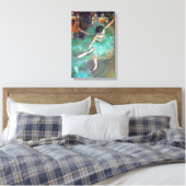 Edgar Degas - The Green Dancers - Ballet Dance Canvas Afdruk (Insitu (Slaapkamer))