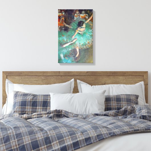 Edgar Degas - The Green Dancers - Ballet Dance Canvas Afdruk (Insitu (Slaapkamer))